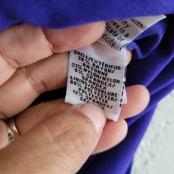 DVF Bevin Ruched Waist Dress Purple Haze Small - Picture 7 of 11